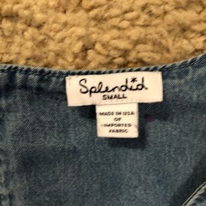 Splendid chambray romper